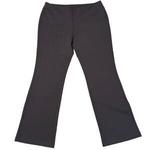 NWOT Soft Surroundings Pants Bootcut 1X Ponte Brown Pull On Stretch Legging